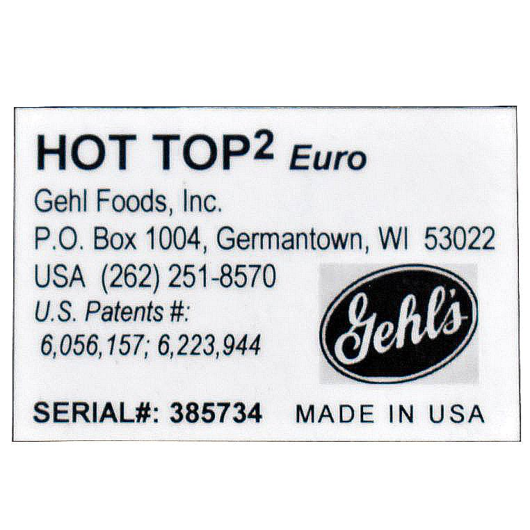 Ogrzewacz do sosu serowego Gehl’s Hot-Top 2 nachos