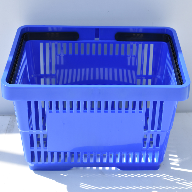 Koszyk sklepowy zakupowy niebieski