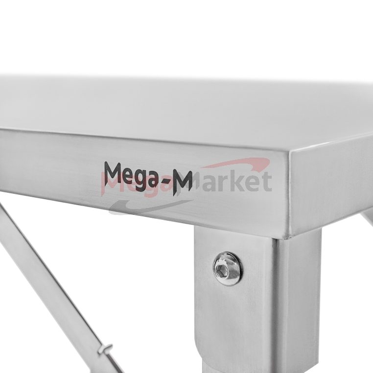 Stół gastronomiczny roboczy składany Mega-M 120x60x85(H) MM-C100919 stal nierdzewna