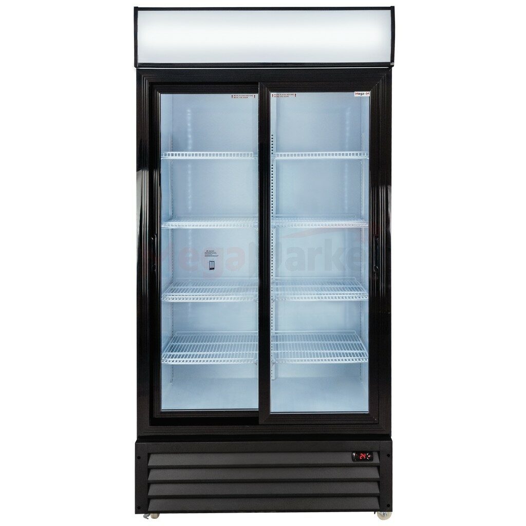 Witryna-chłodnicza-przeszklona-dwudrzwiowa-gastronomiczna-do-sklepu-na-napoje-lodowka-podswietlana-led Mega-M WCH-100 72 DP.B.AP (2)