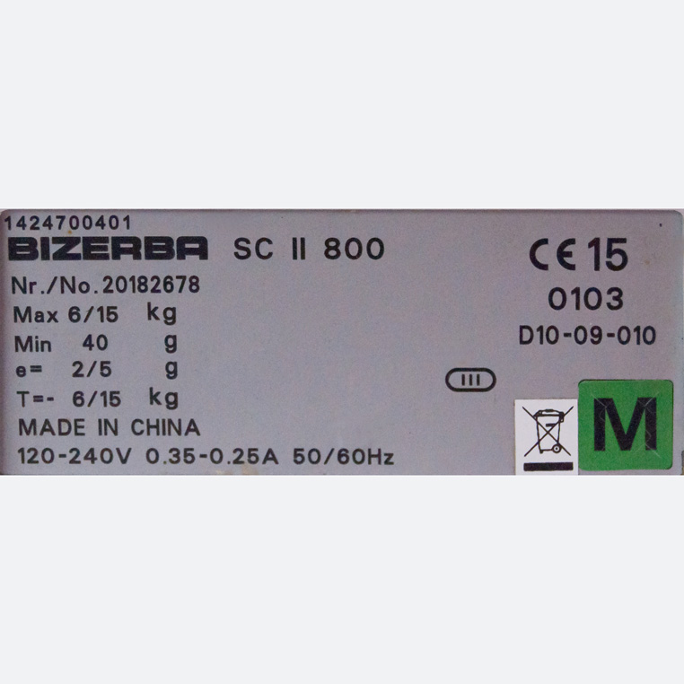 Waga etykietująca sklepowa BIZERBA SC II 800 7" LCD
