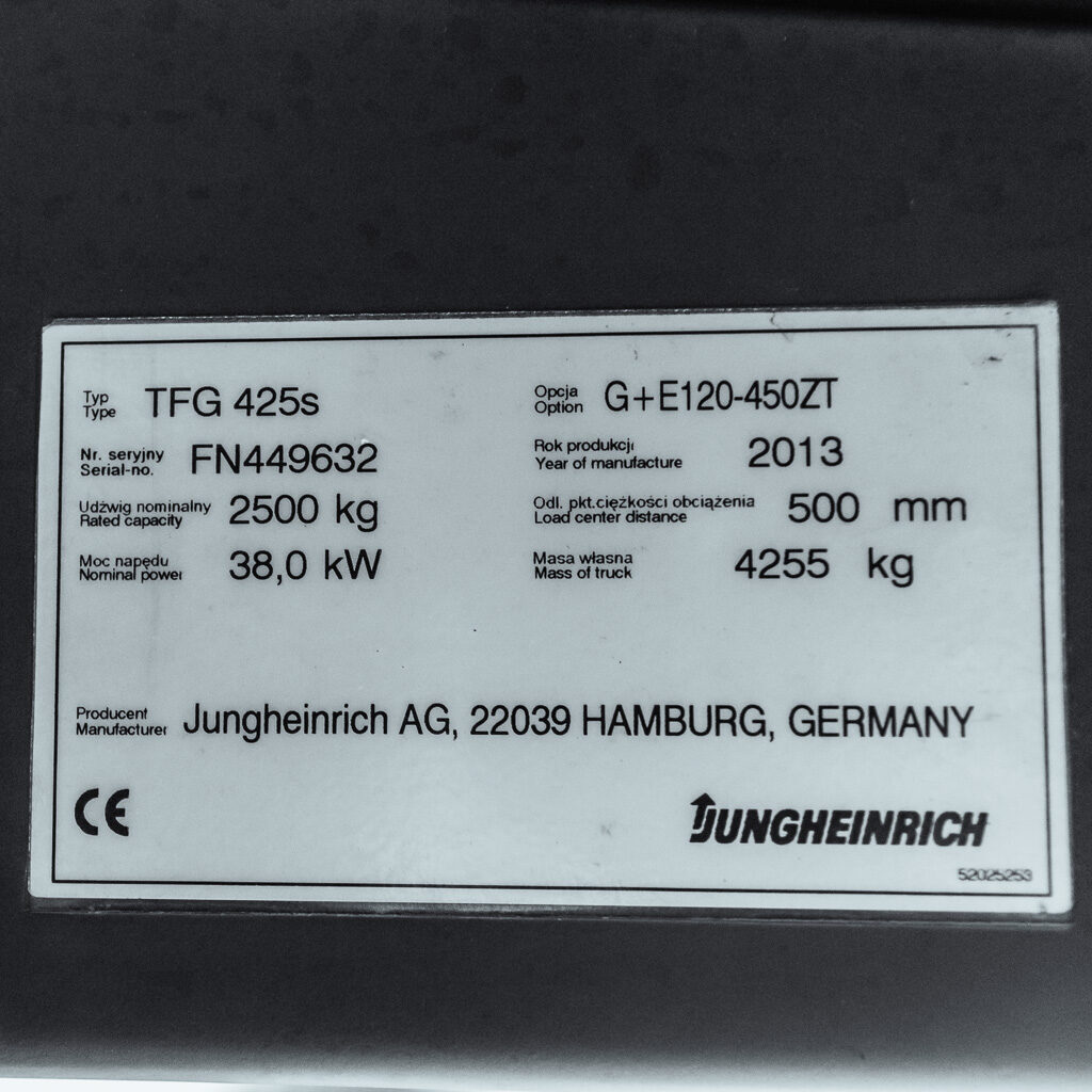 wózek widłowy jungheinrich tfg425s 2013 (3)