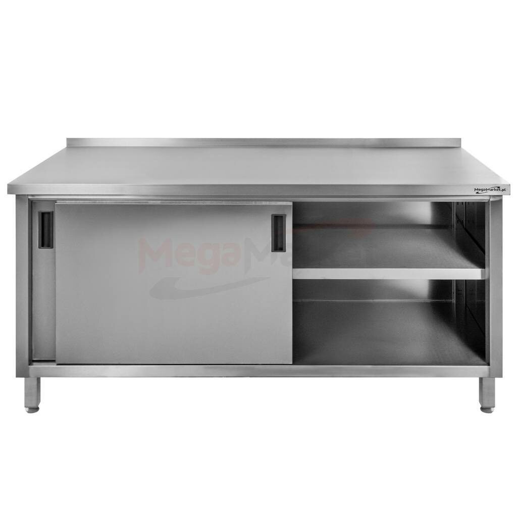 Stół roboczy przyścienny Mega-M 180x70x85 spawany do gastronomii