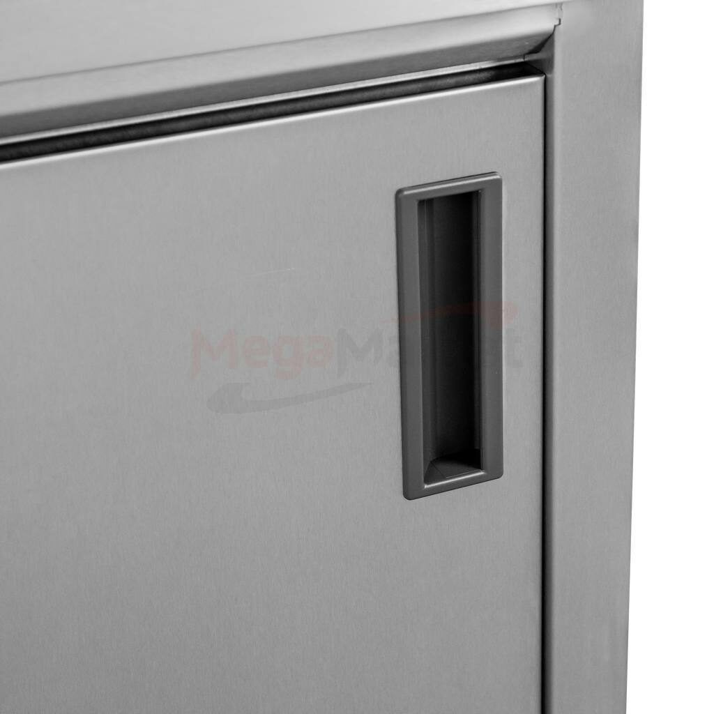 Drzwi przesuwne w stole nierdzewnym do gastronomii Mega-M 100x60x85