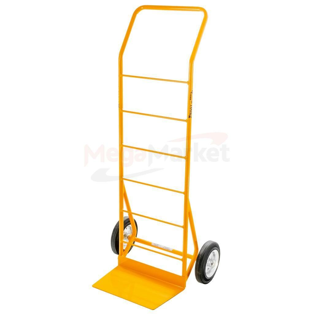 Wózek taczkowy dwukołowy z platformą Zakrem żółty do transportowania ładunków o masie do 100kg