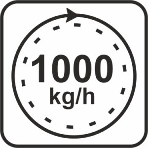 Wydajność kutra masarskiego ze stali nierdzewnej o pojemności 50L 1000kg/h Mega-M